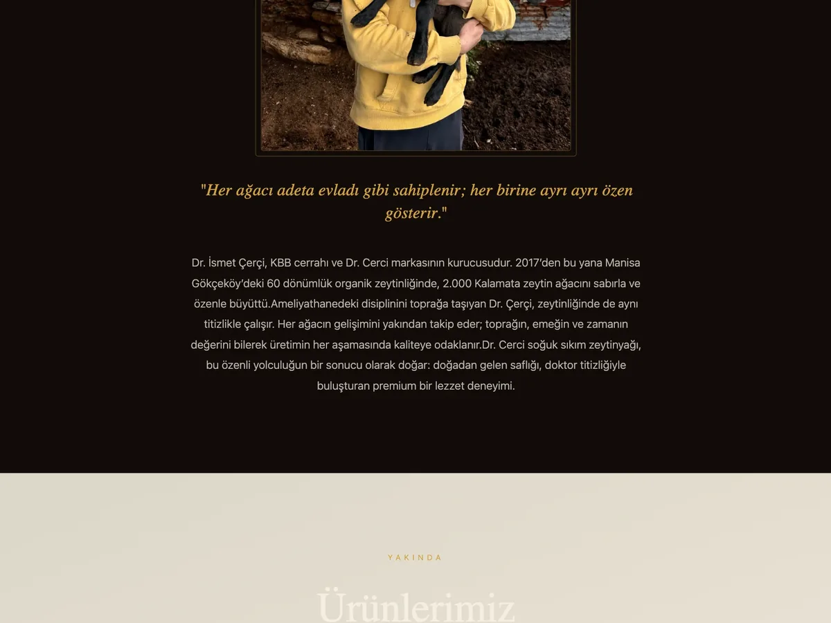 Dr. Cerci. the founder's story